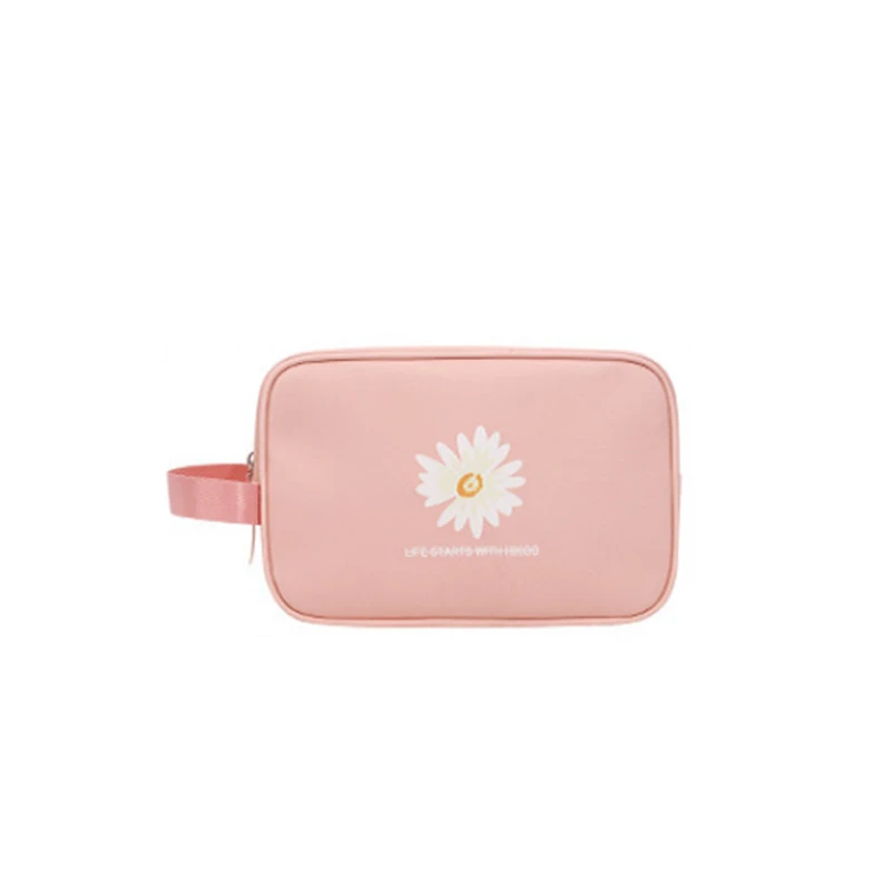 

UOSC Daisy Beauty Cosmetic Bags Hand Travel Washing Storage Package Bag Storage Box Waterproof Make Up Bags Wash Organizer