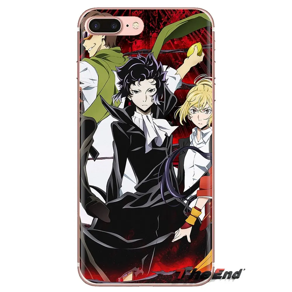 For iPod Touch Apple iPhone 4 4S 5 5S SE 5C 6 6S 7 8 X XR XS Plus MAX Bungo Stray Dogs Soft Transparent Cases Covers |