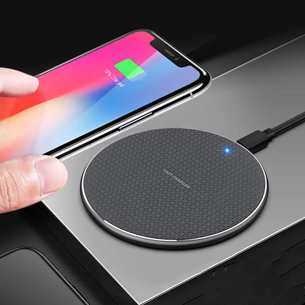 

10W Universal Wireless Charger For IPhone 12 11 Xs XR Plus USB Charging Pad For Samsung For Huawei Fast Wireless Charging Stand