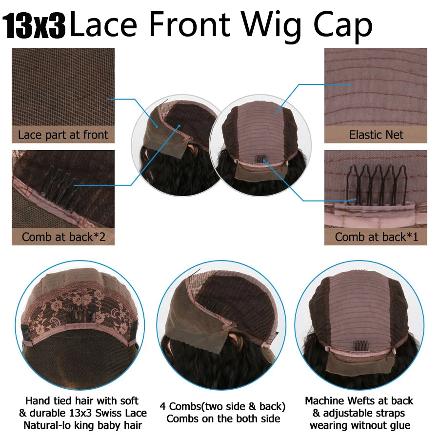 13*6 передние волосы на кружеве парики для женщин Выделите коричневый цвет с