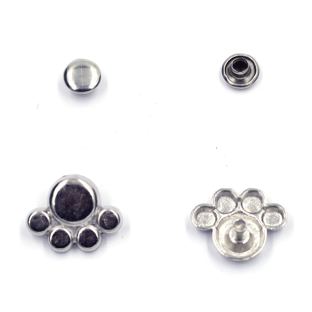 50 комплектов панк лапы заклепки с шипами пятна для одежды мешок обувь ремесла