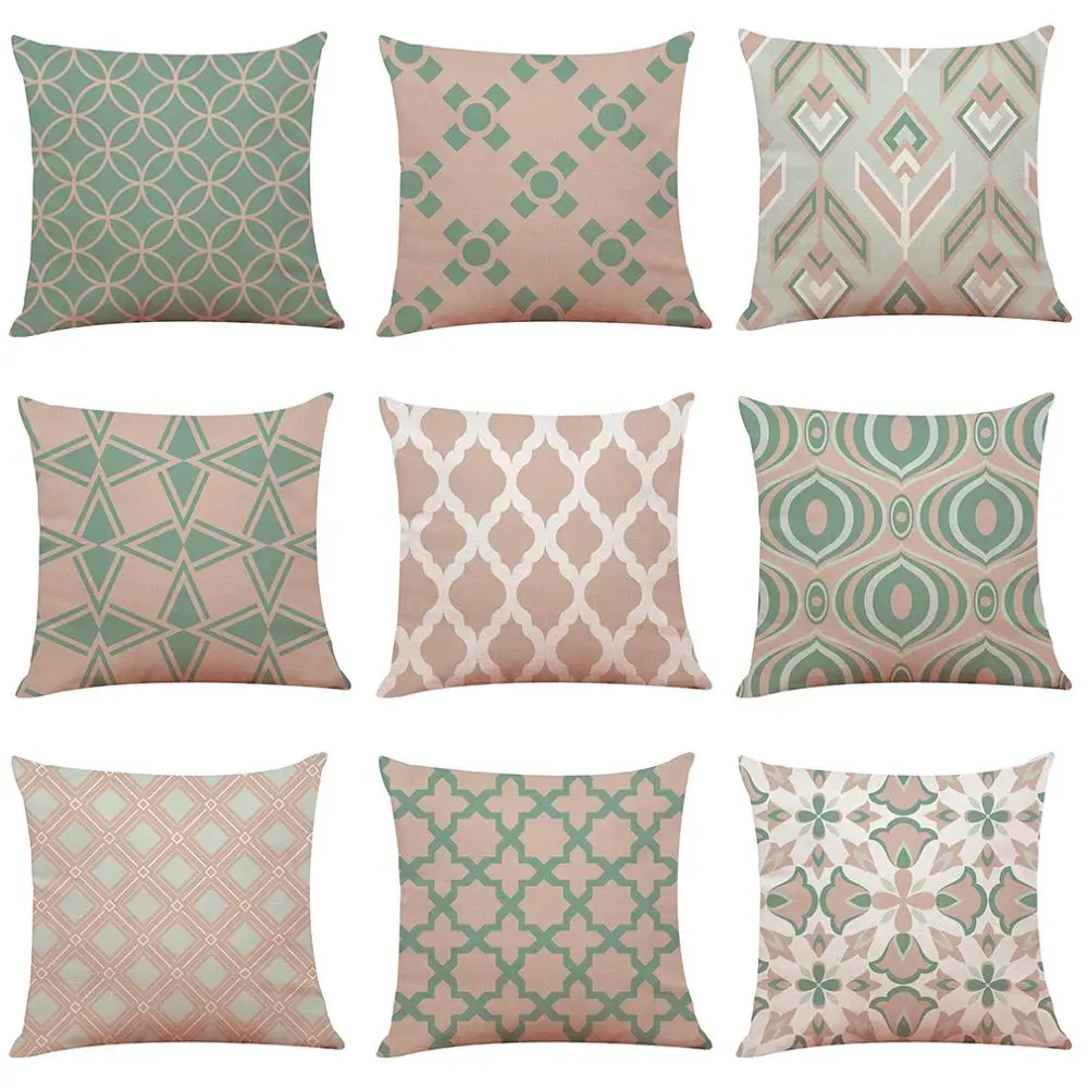 Zeroomade Морден розовый геометрический пледы наволочки для подушек Чехлы домашнее