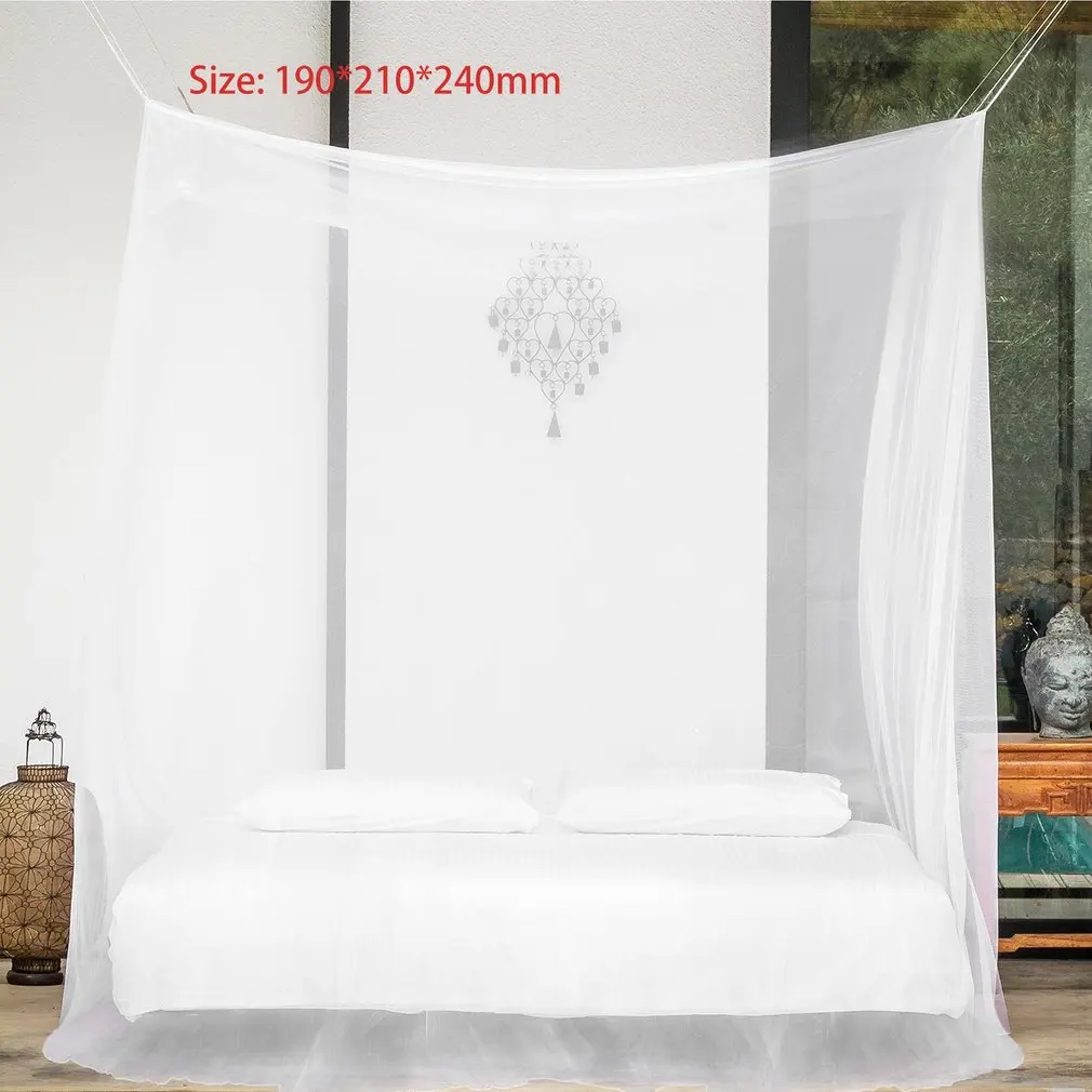 

190x210x240cm Mosquito Net Bug Insect Repeller European Style 4 Corner Post Bed Canopy Mosquito Net For Travel Camping Home