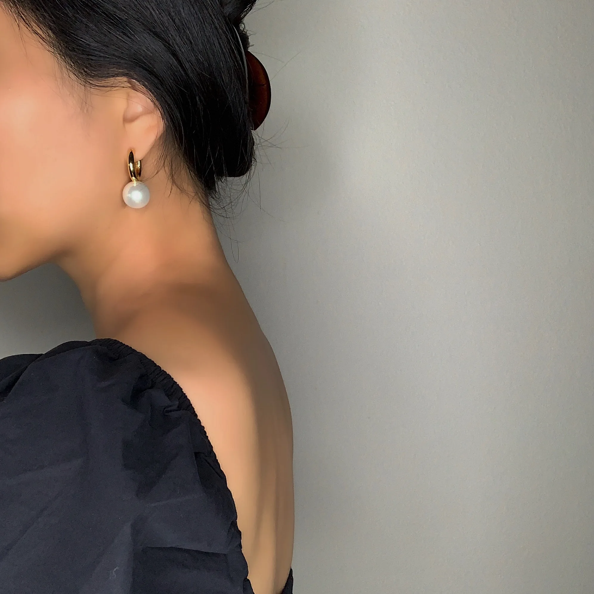 Женские серьги подвески в стиле Ретро из латуни и 18 каратного