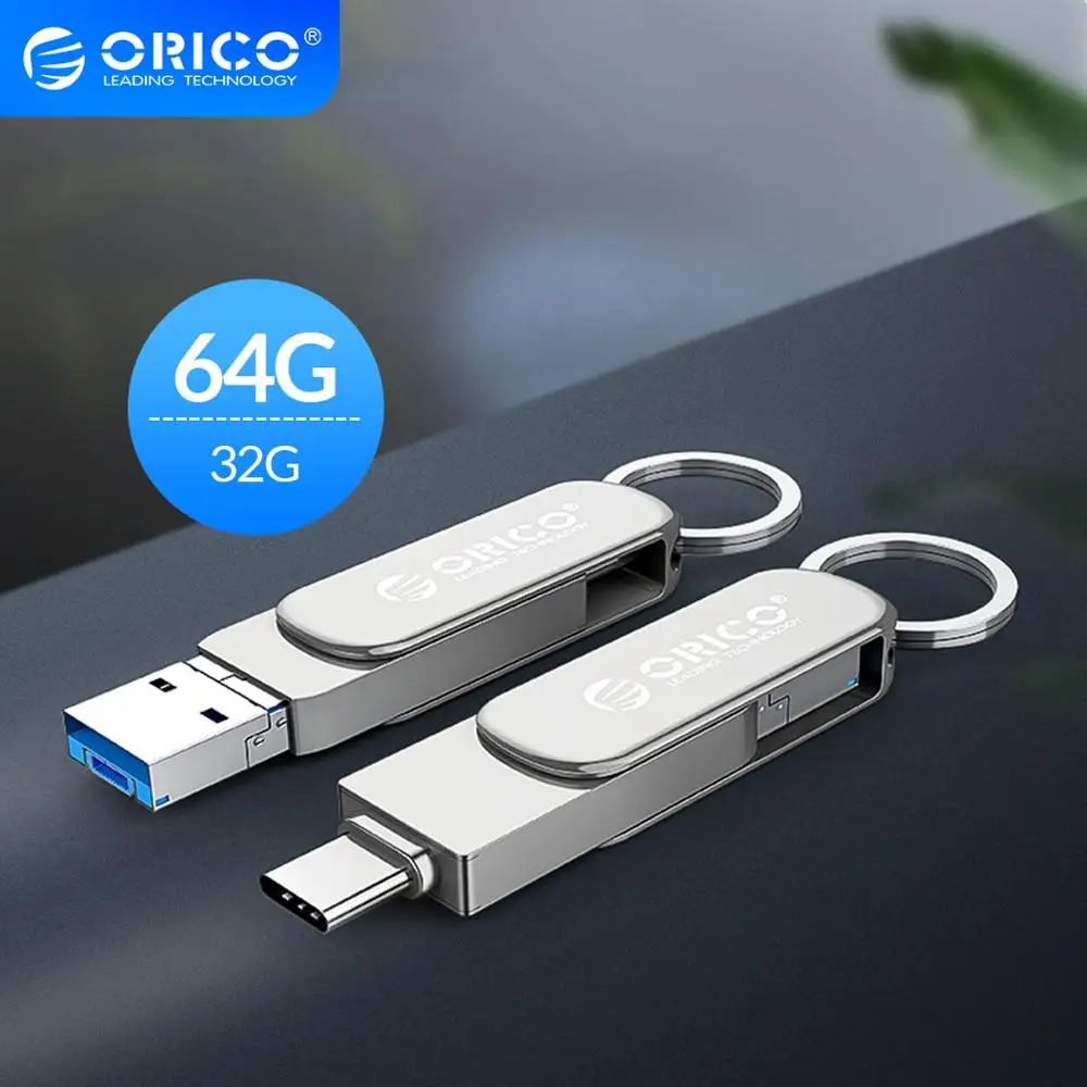 USB флеш накопитель ORICO 3 в 1 OTG Type C USB3.0 Micro B 64 ГБ 32 флэш память флешка U диск для