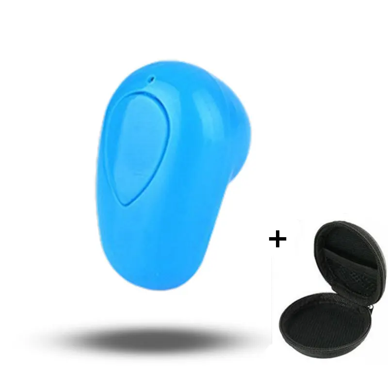 blue with bag S520 мини беспроводные Bluetooth наушники спортивный динамик гарнитура стерео невидимый наушник с микрофоном для samsung Xiaomi всех телефонов - Цвет: blue with bag