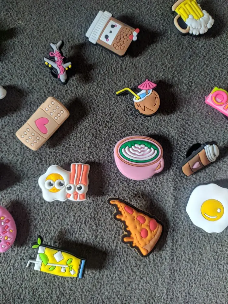 24 шт./лот Симпатичные кофейные кактусы из кокоса ПВХ подвески для обуви