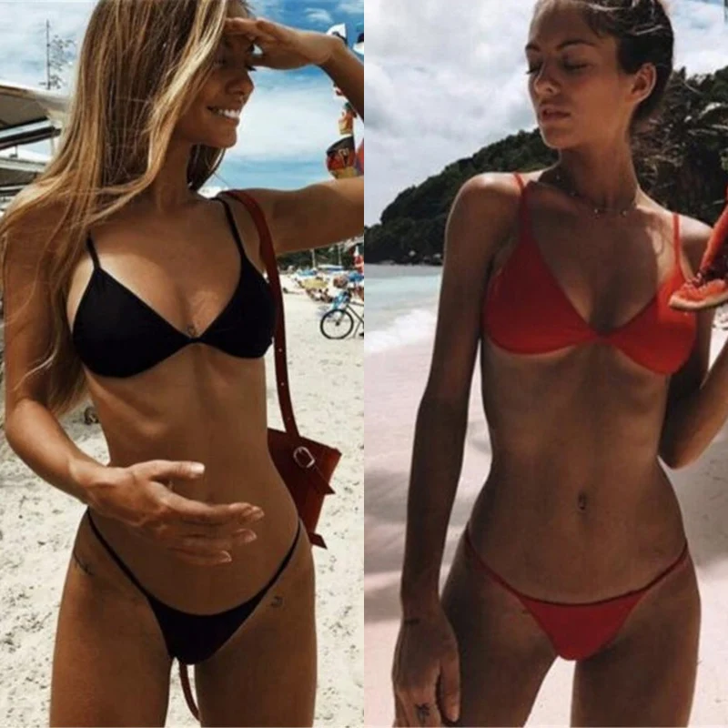 2019 сексуальное бикини пуш ап купальник для женщин купальный костюм с подкладом