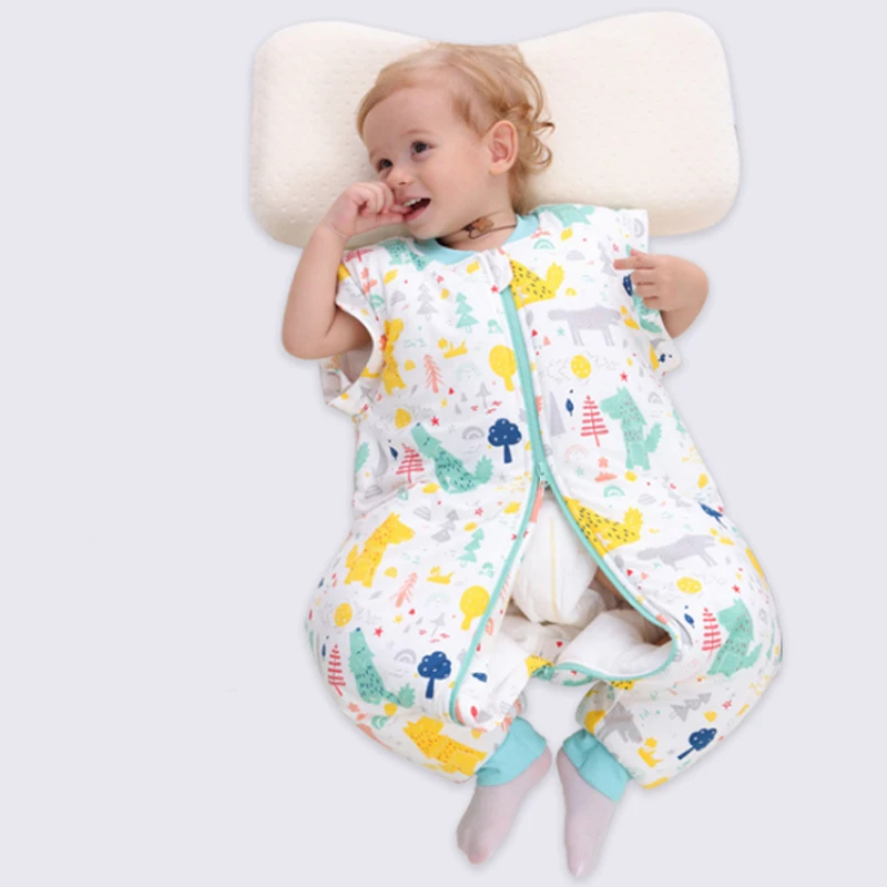 HappyFlute детский спальный мешок из 100% хлопка с длинным рукавом зимняя детская
