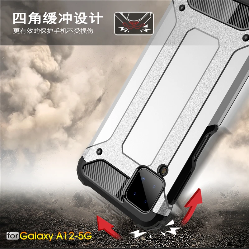 for samsung galaxy a12 5g case cover anti knock bumper rugged armor back cover samsung a12 silicon phone case for samsung a12 5g free global shipping