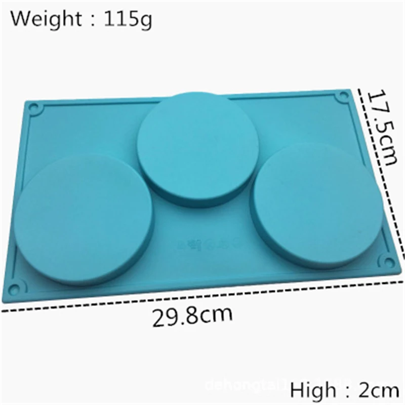 3 полостей неглубокие цилиндрические формы для торта антипригарные гамбурговые