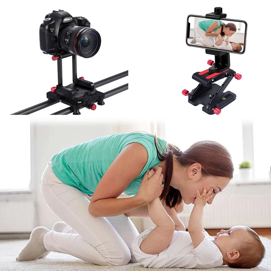 ZH7 складной Z Тип наклона Штативная головка Flex Z панорамирование для Canon Nikon sony DSLR камеры ползунки Quick Release Plate алюминий наивысшего качества