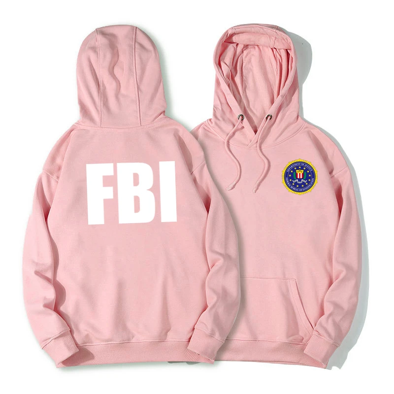 FBI Police Толстовка для мужчин Забавный принт Толстовка Женская флисовая Толстовка пуловер Хлопок С Капюшоном Зимняя теплая одежда косплей