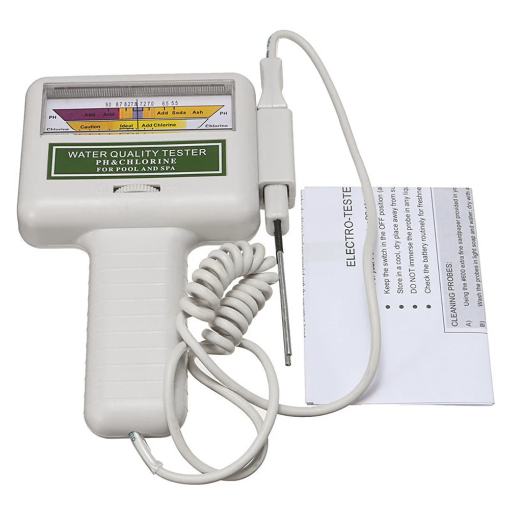 

Water PH Chlorine Tester Swimming Pool Quality Spa Level Meter Analysis Measurement Monitor Detector Check Test Kit
