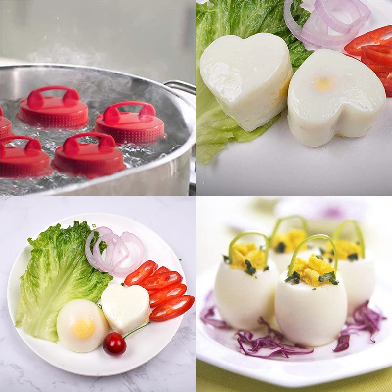 Силиконовая Варка для яиц приготовление красных варка твердых без скорлупы