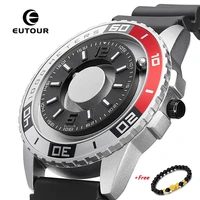eutour new magnetic watch men luxury silicone watch strap designer magnet watches men casual quartz mens wristwatch dropshipping