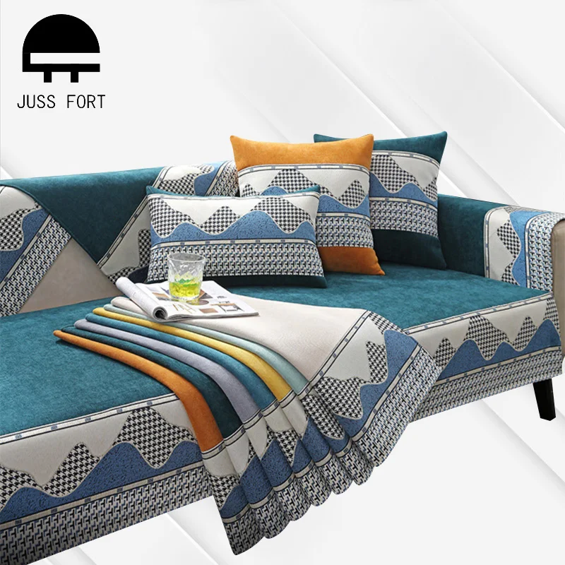 

1pcs Sofa Towel Chenille Non-slip Furniture Protector Slipcover Sofa Cushion Four Seasons Universal Couch Cover for Living Room