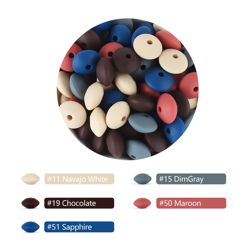 Силиконовые бусины для зубов 12 мм 30 шт. | Мать и ребенок