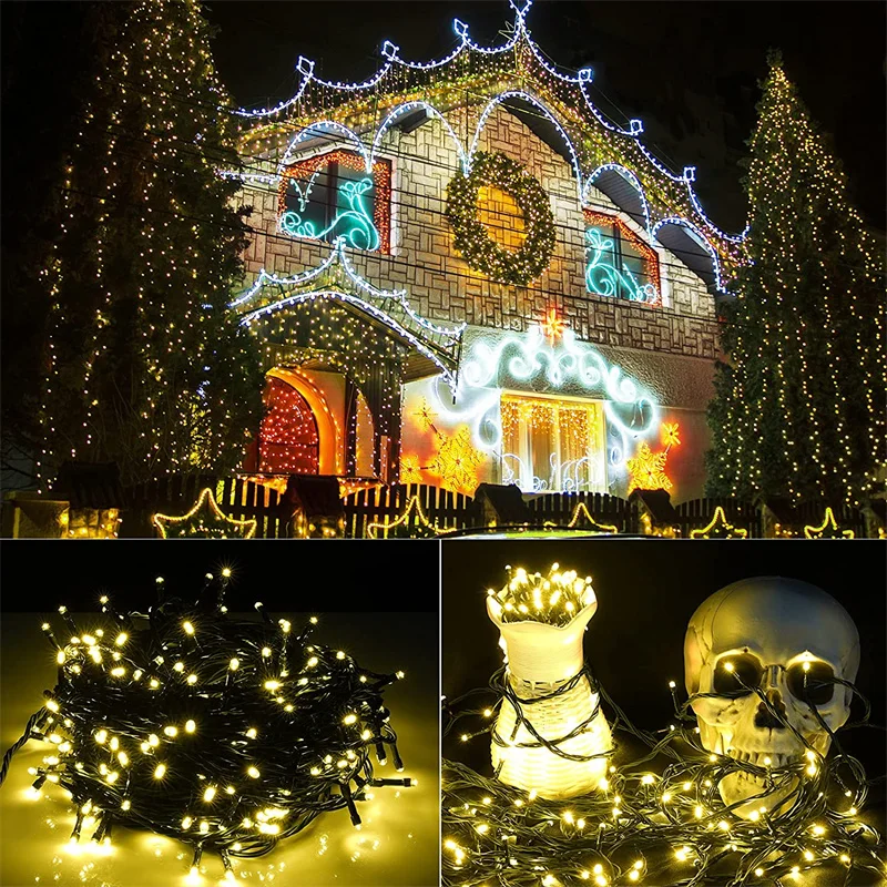 Street Lights Led String Fairy Light Garland Christmas Tree Home Garden Wedding Party Outdoor Halloween Decor Patio Decoration | Лампы и