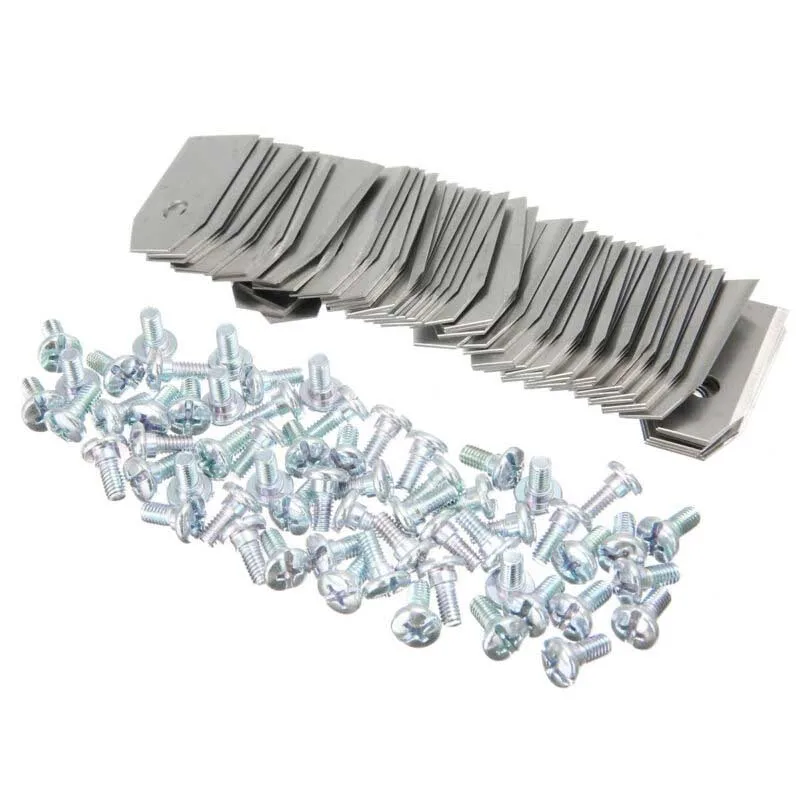 60P газонокосилки набор серебро Нержавеющая сталь 35*18*0 75 мм против ржавчины новое