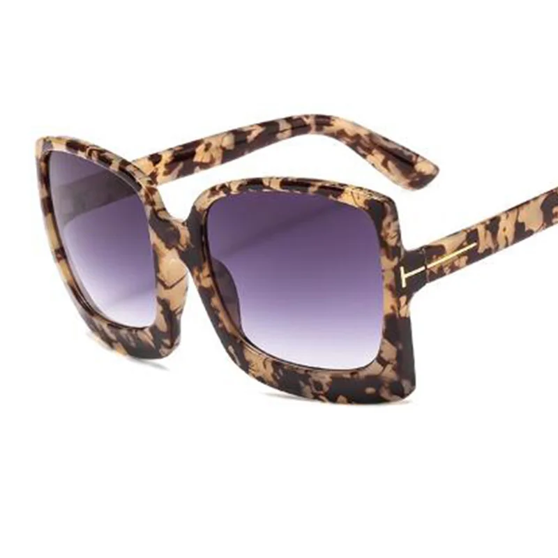 Большие Винтажные Солнцезащитные очки женские классические пластиковые