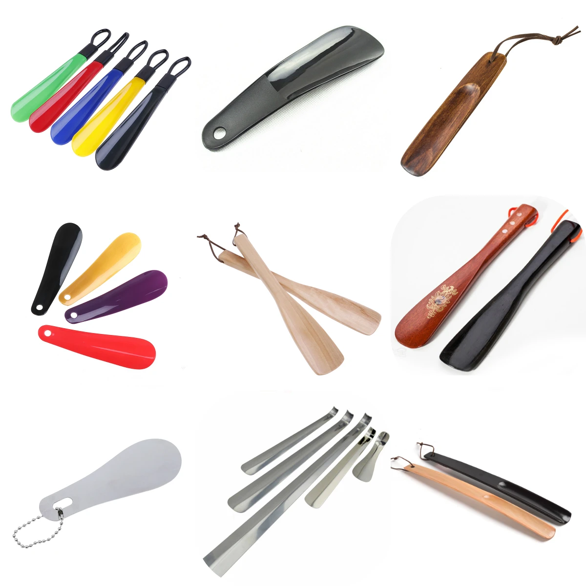 1 шт. рога для обуви профессиональный черный пластиковый рожок в форме ложки