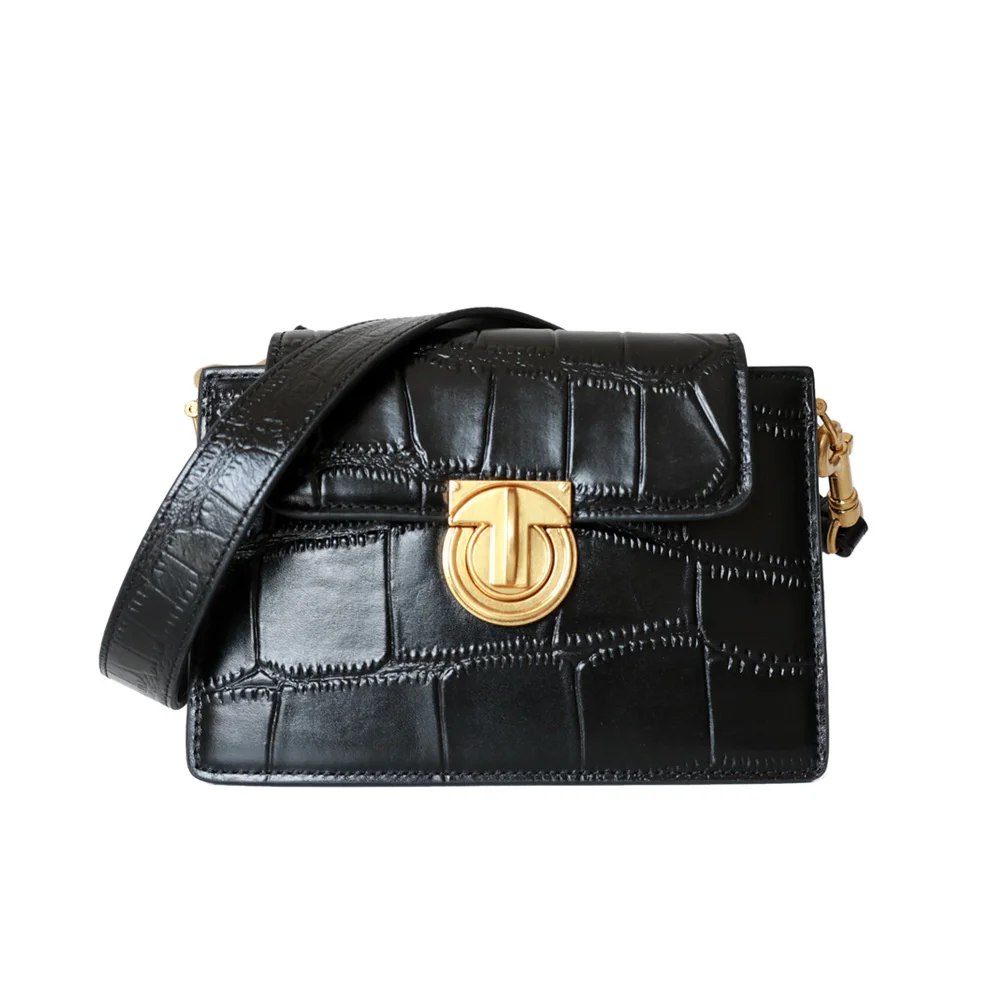 

Сумка кросс-боди женская из натуральной кожи, с крокодиловым узором