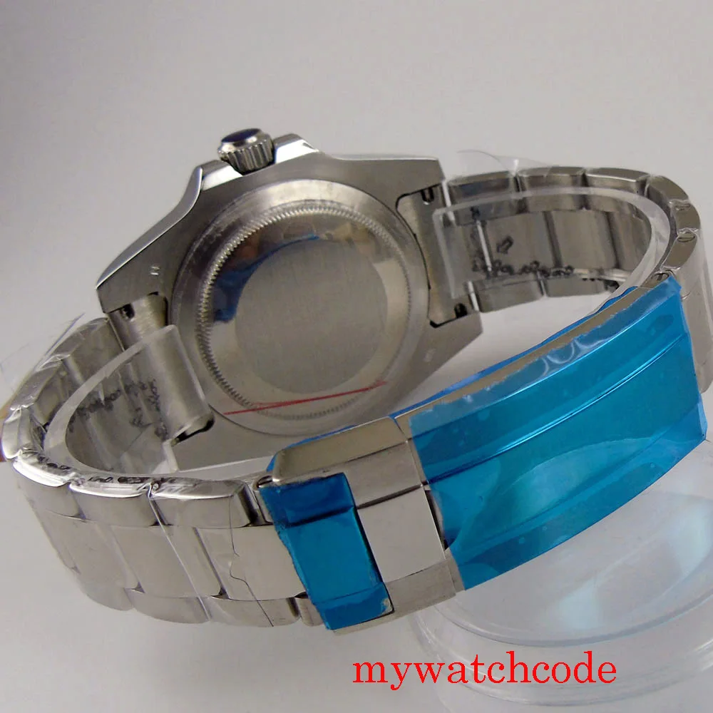 Мужские автоматические часы с серым стерильным циферблатом и сапфировым стеклом