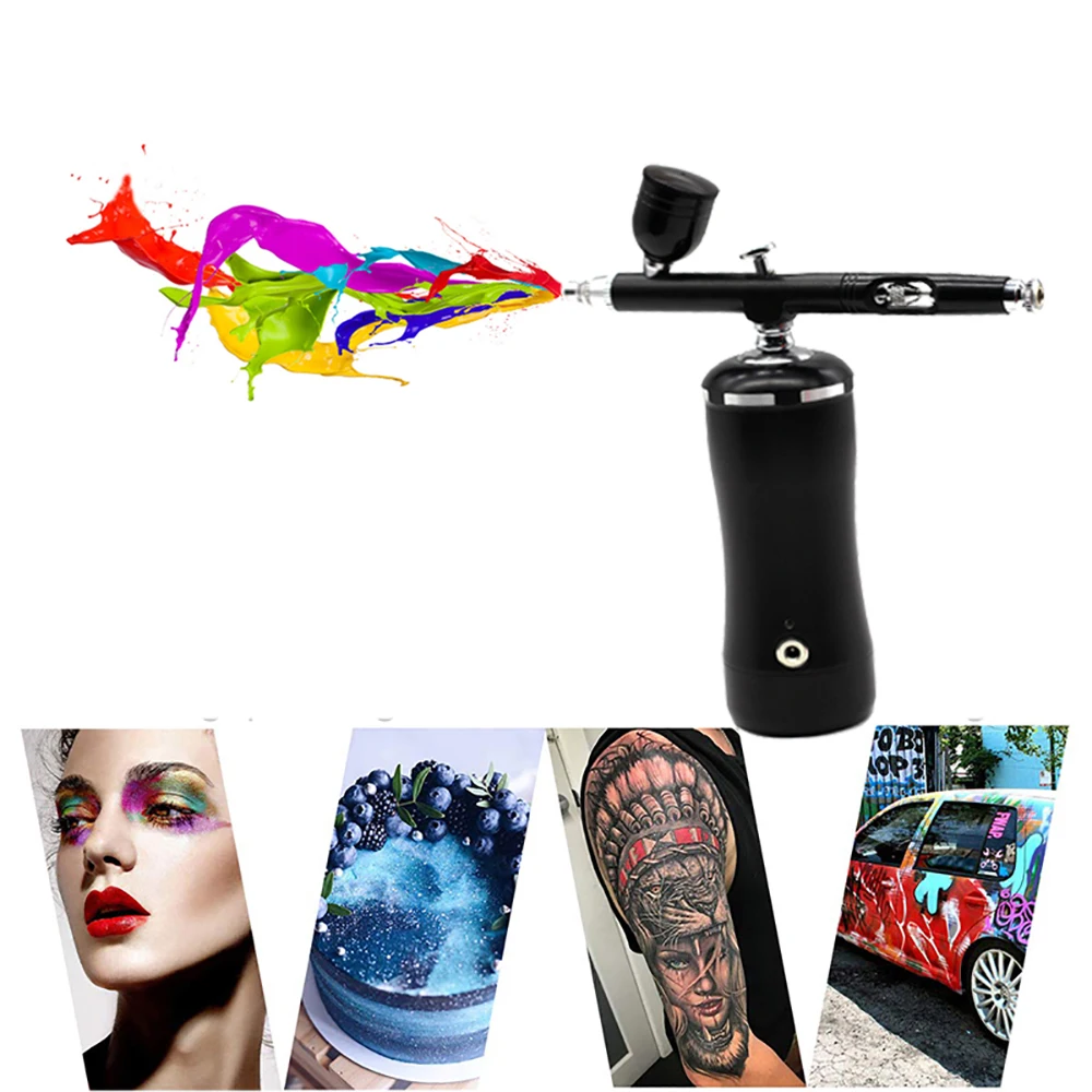 Auto Start and Stop Airbrush Scale Models Beauty Salon Piston Air Compressor Cookies Temporary Tattoo Sunless Tanning Automotive