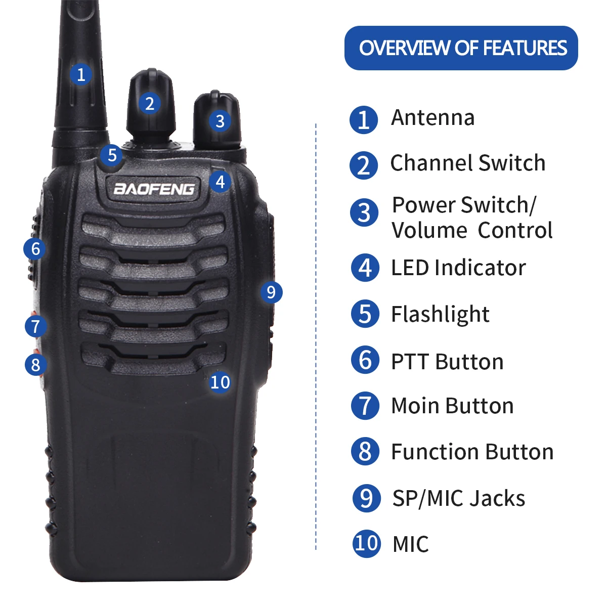 Портативная рация Baofeng мощная 5 Вт 888s 400-470 МГц УВЧ BF888s BF 888S H777 дешевое