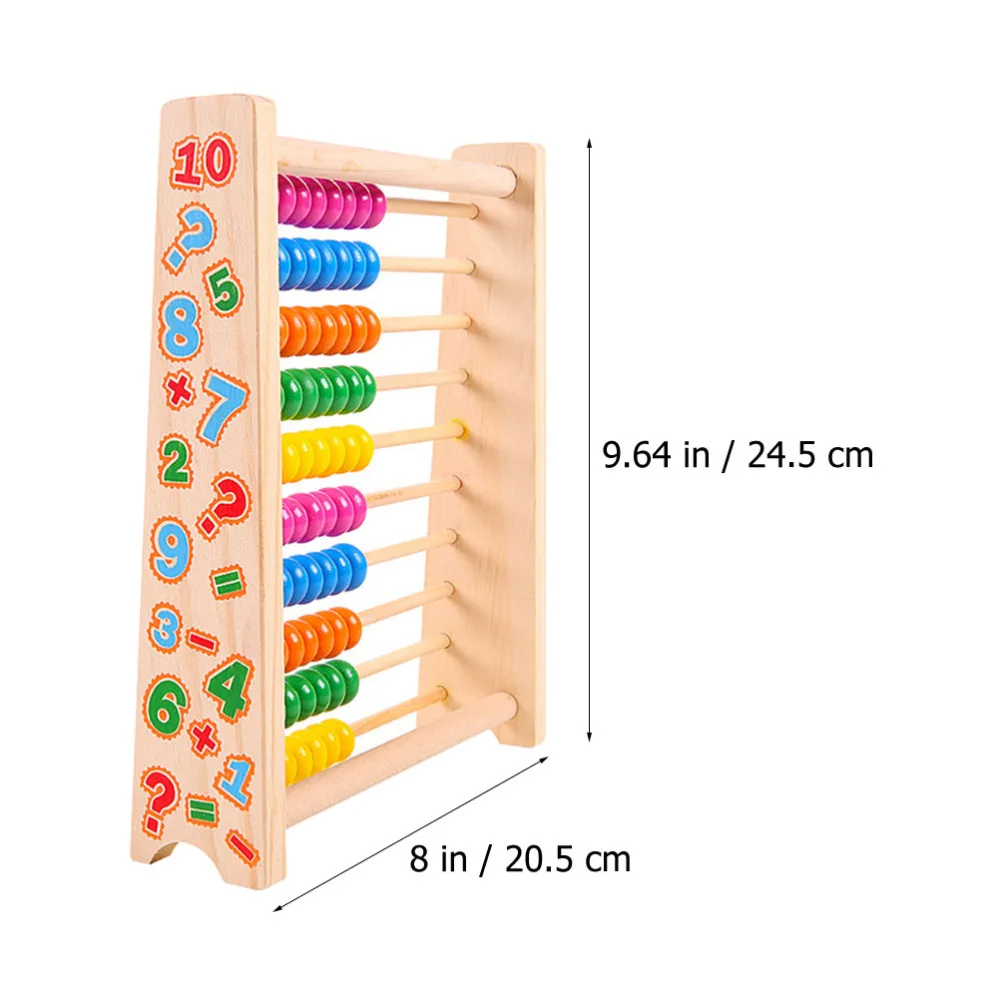 

Wooden Abacus Kids Counting Tool Children Educational for Home School