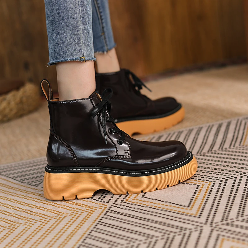 

INS HOT Women's ankle boots 22-25cm Autumn and winter Cow split leather Women shoes Classic short boots 3 colors available