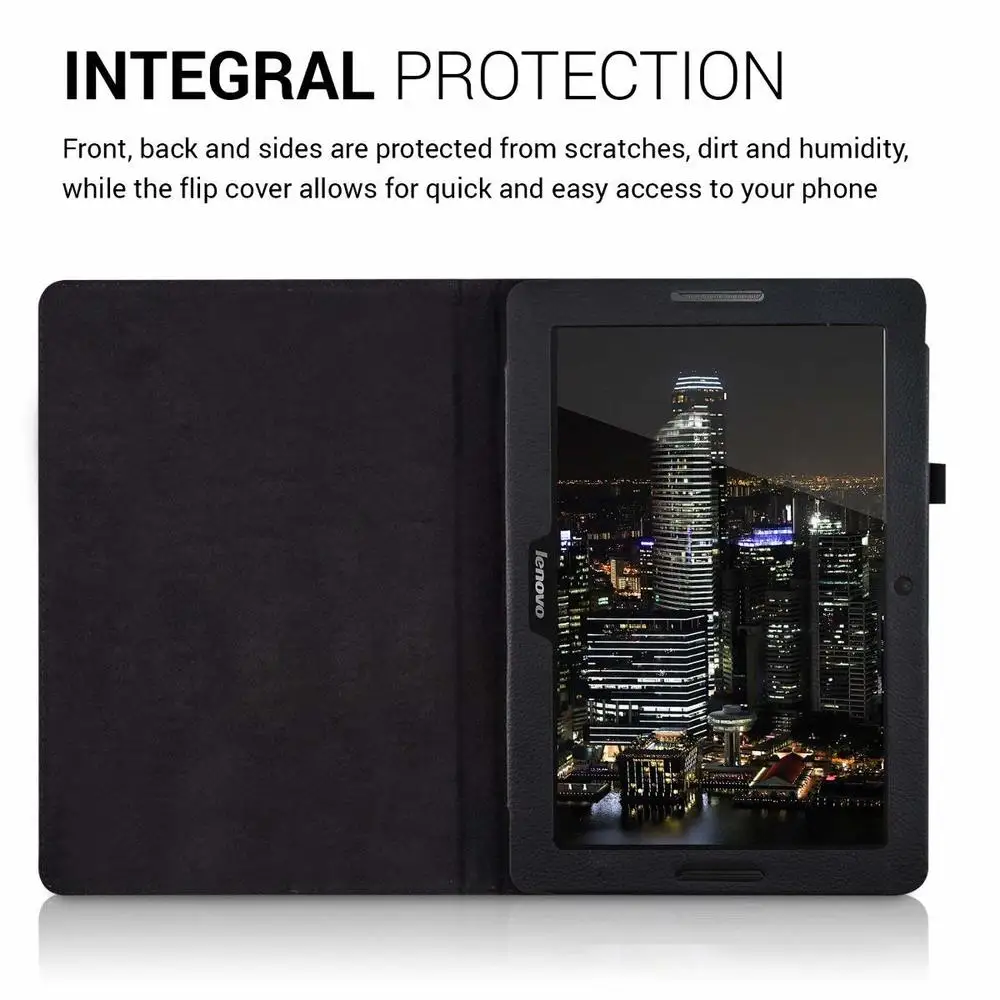 Чехол подставка для планшета Lenovo Tab флип чехол из искусственной кожи модели A7600