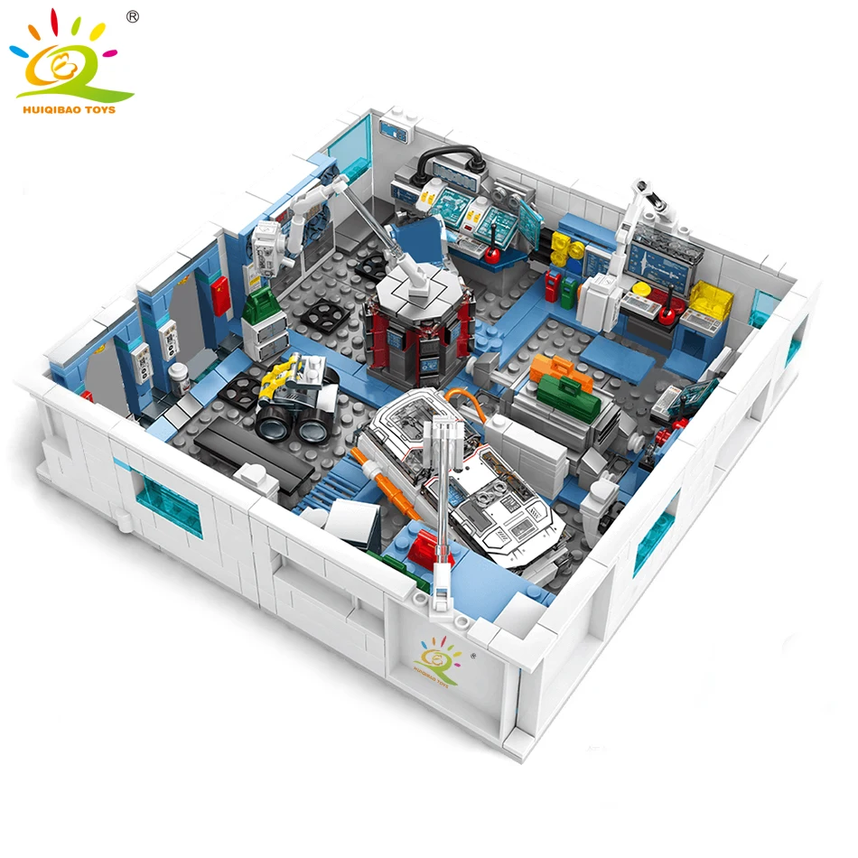 HUIQIBAO игрушки 4в1 1006 шт блуждающая земля космическая станция строительные блоки