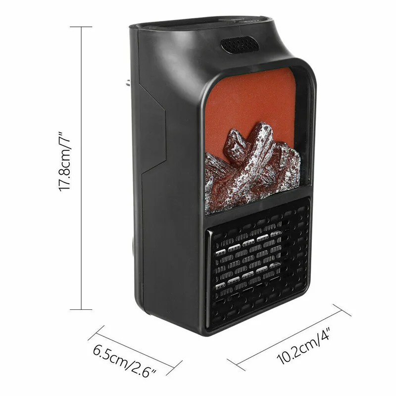 

Newly 900W Wall Mount Electric Fireplace Heater Flame Air Warmer with Remot Control XSD88