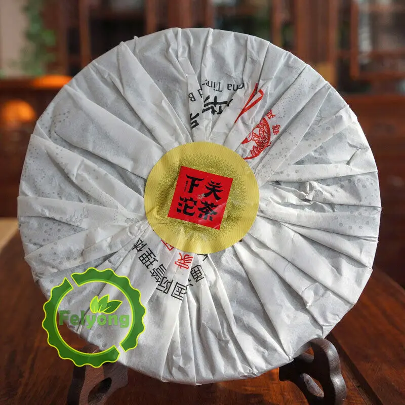 чай пуэр Xia Guan 2014 Shen Pu erh Юньнань Гао Юань Чэнь сырой Чай Железный торт 357