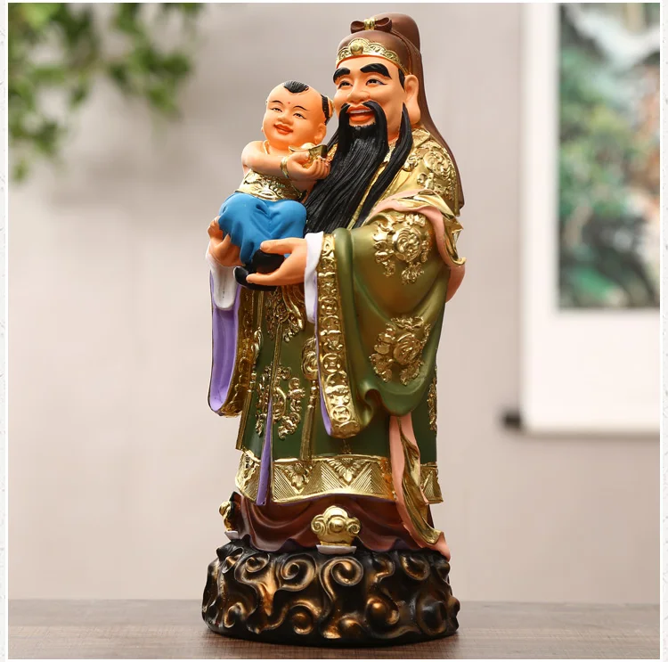 38 см большой даосский буддизм домашний храм эффективная защита золотое покрытие
