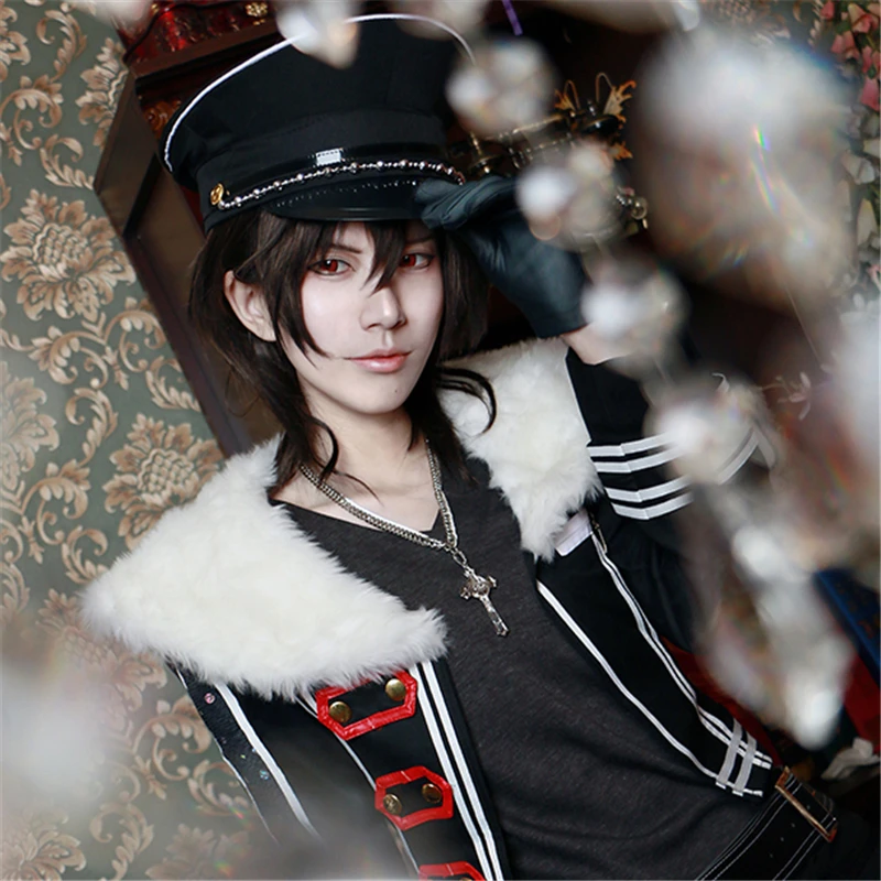 

Ensemble Stars Sakuma Rei Cosplay Wig Black Heat Resistant Synthetic Hairpiece Pelucas Anime Costume Wigs