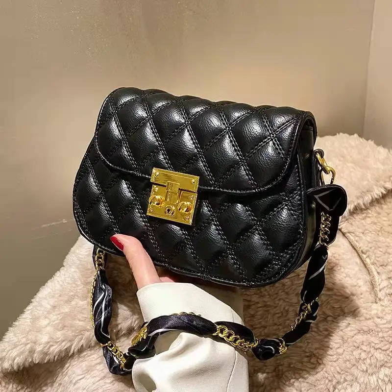 

Popular bag women 2021 new wave high-end sense of texture autumn and winter all-match fashionable one-shoulder messenger bag