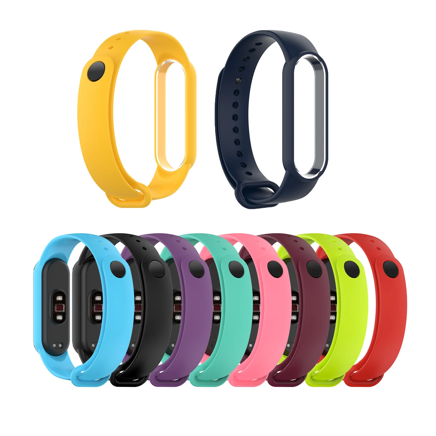 

Мягкий силиконовый ремешок для Xiaomi Mi Band 5 Miband 5, спортивный ремешок для наручных часов, цветной браслет Mi band5, рамка для браслета, чехол-бампер
