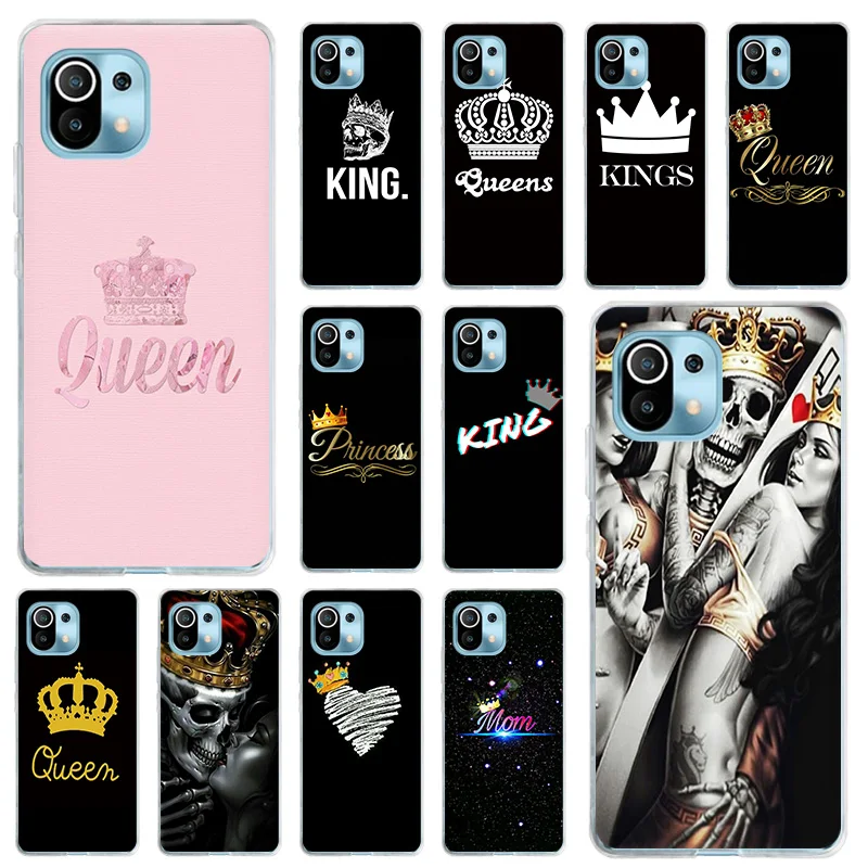 Мягкий чехол из ТПУ для телефона Xiaomi Mi 11 10 Lite 10T 9 CC9 Pro Note10 POCO X3 NFC X2 F3 M3 F1 Queen King Princess