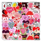 Наклейки любовь на День святого Валентина, 50 шт., наклейки сделай сам для ноутбука, девушек, багажа, гитары, велосипеда, скейтборда, автомобиля, граффити, наклейки, детская игрушка