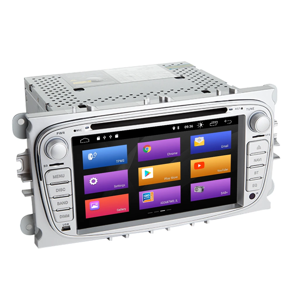 2 Din IPS DSP Android 10 автомобильное радио мультимедиа для Ford Focus 3 mk2 Mondeo 4 Kuga Fiesta Transit Connect S