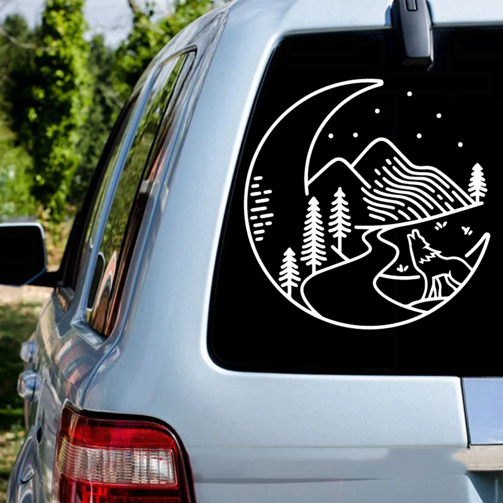 Милые стикеры деревня на машине Забавный виниловый автомобиль-Стайлинг