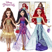hasbro disney princess shining fashion classic series hua mulan bell aurora girl christmas present model toyds