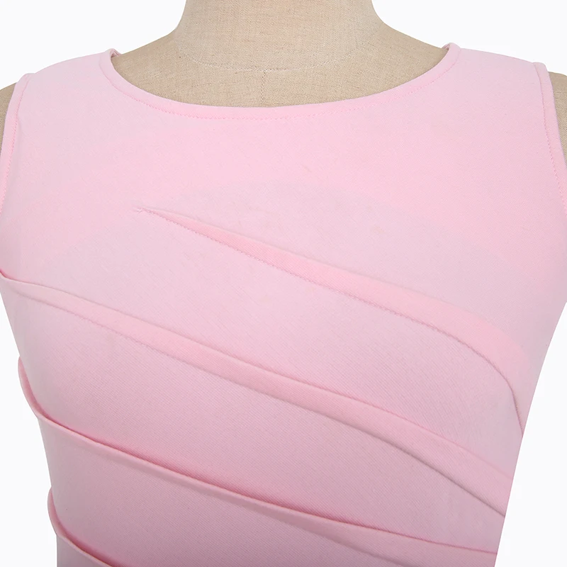 Женское винтажное Деловое платье элегантное облегающее карандаш с рюшами в