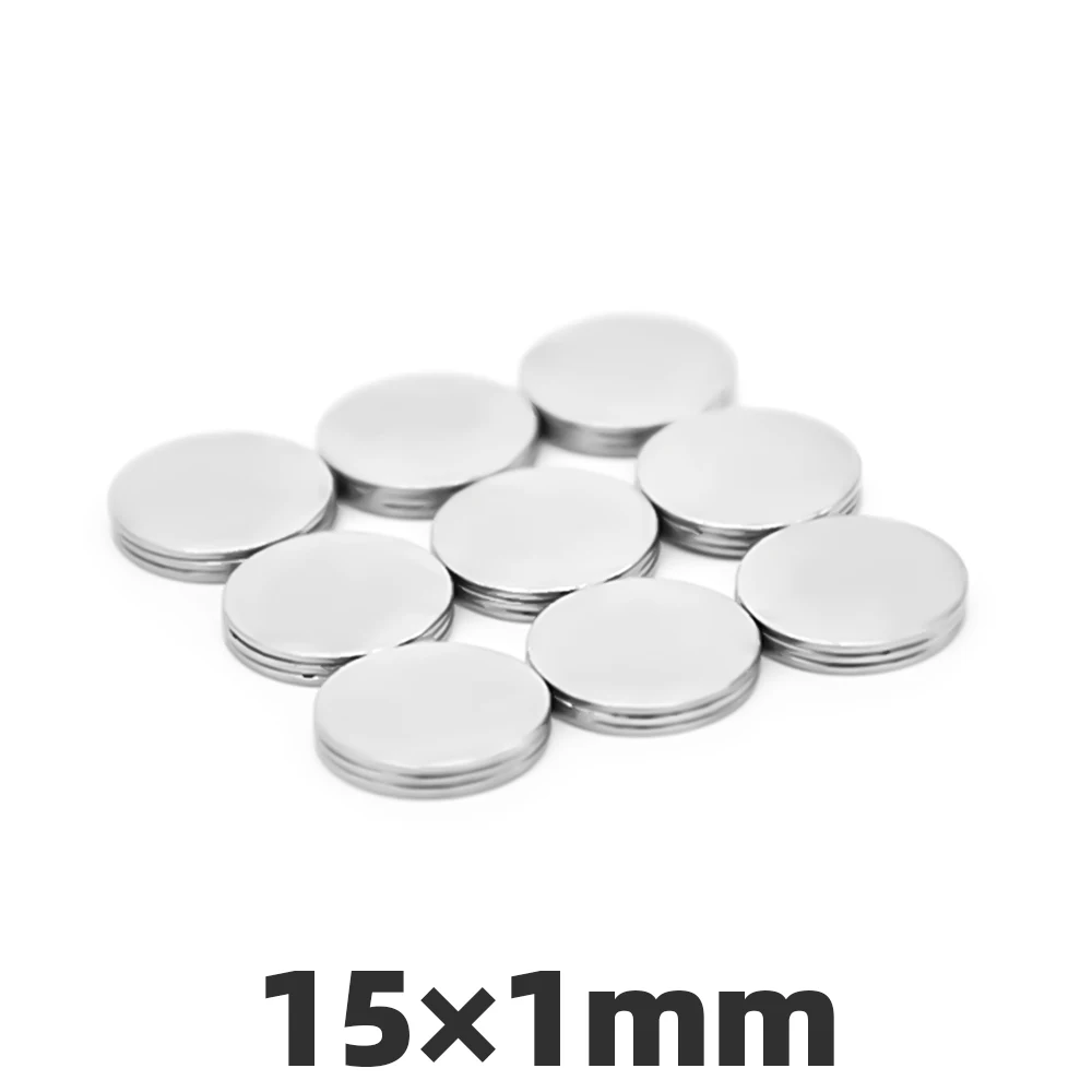 AI DIY 20/50/100 Pcs 15x1 мм маленькие круглые ниодимовые Дисковые магниты Диаметр супер сильный редкоземельных магнитов 15*1 мм