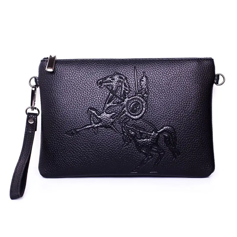 2019 винтажная мужская сумка-конверт клатч женская сумка через плечо кожаная