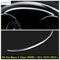 lapetus accessories for mercedes benz c class w205 glc c253 2015 2021 dashboard instrument edge decoration strip cover trim