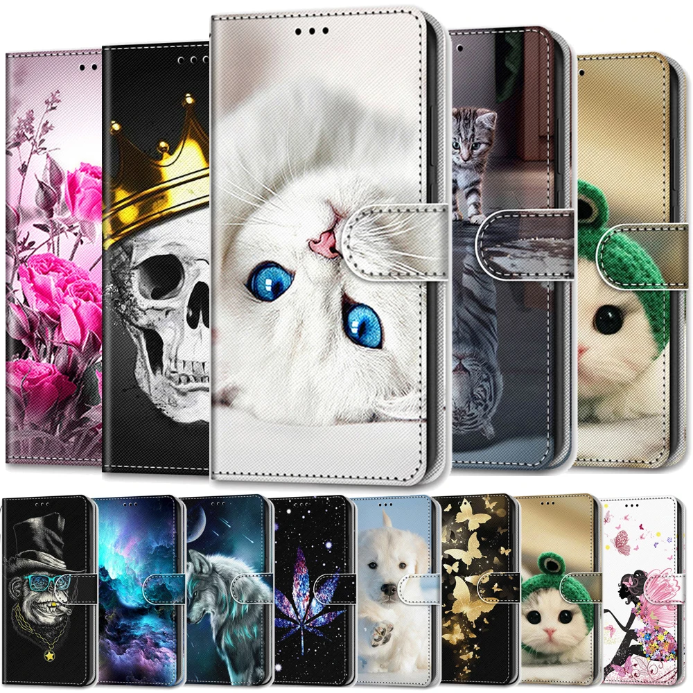 Чехол с откидной крышкой для Huawei Y6 Y3 Y5 Y7 Y9 2018 кожаный чехол бумажник телефона